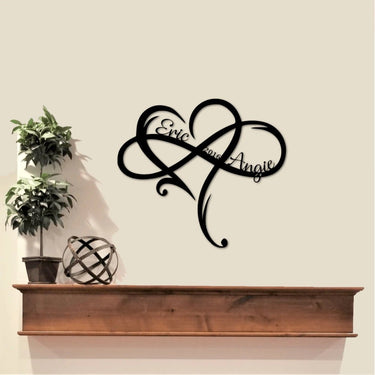Personalized Heart Infinity Sign